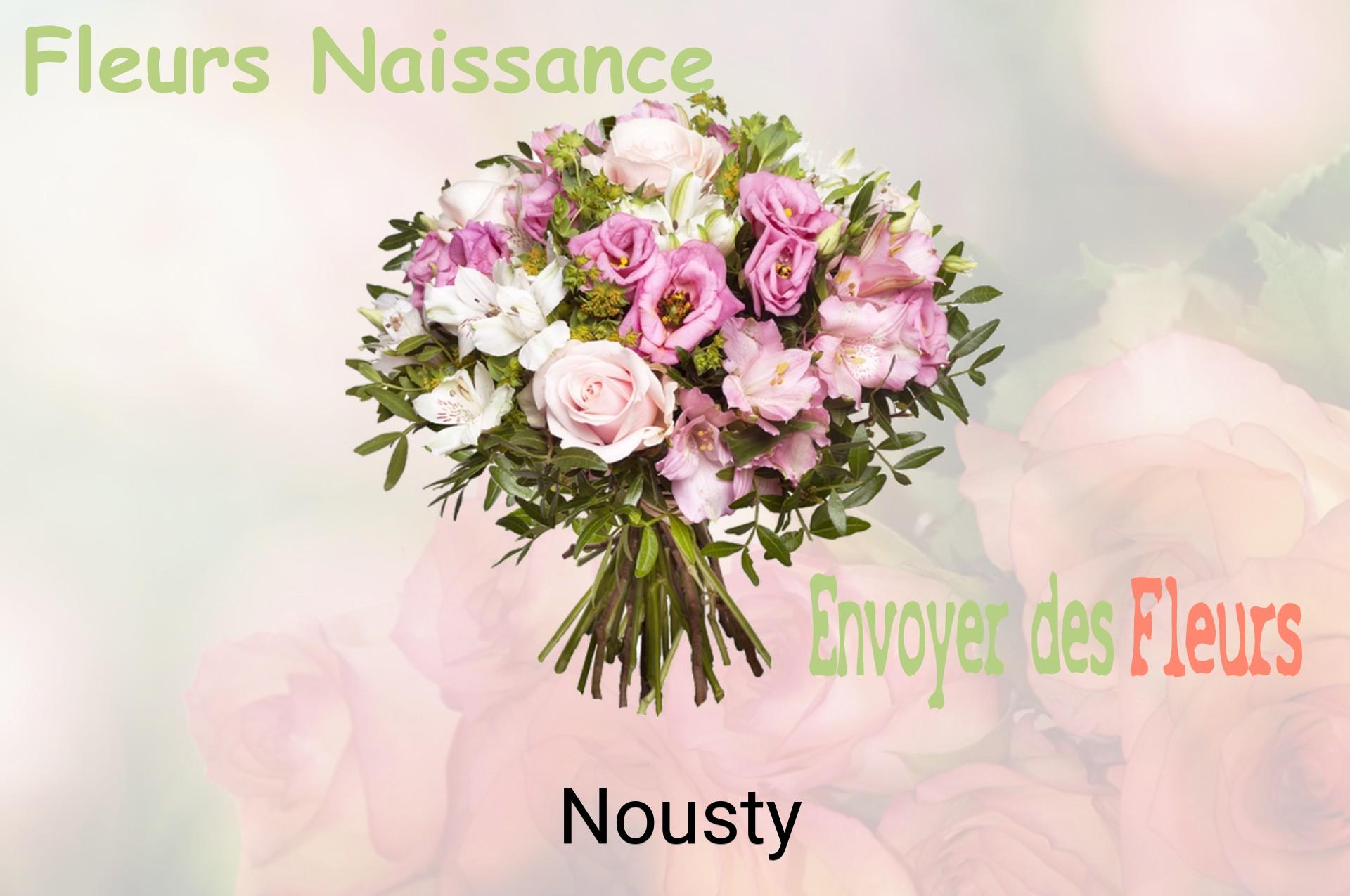 Bouquet de fleurs de naissance livré à Nousty